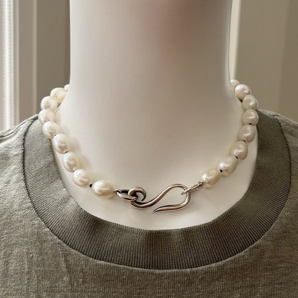 Final Price- No Offers! Sophie Buhai Art Deco White Pearl Necklace - Picture 5 of 8